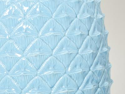 Tommaso Barbi Tommaso Barbi XL blue pineapple ceramic table lamp 1970s