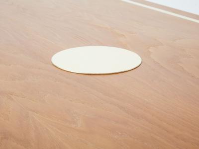 Tommaso Barbi Tommaso Barbi cerused oak and brass dining table 1970s