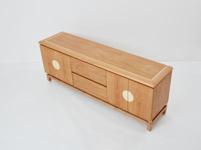 Tommaso Barbi Tommaso Barbi cerused oak and brass sideboard 1970s