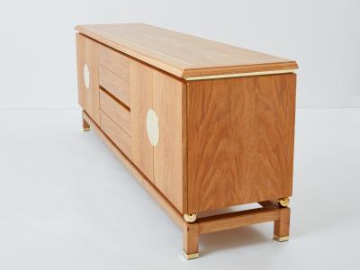Tommaso Barbi Tommaso Barbi cerused oak and brass sideboard 1970s