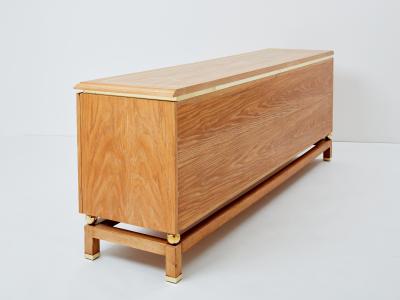 Tommaso Barbi Tommaso Barbi cerused oak and brass sideboard 1970s