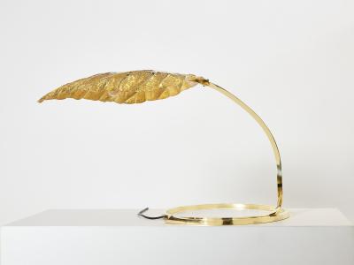 Tommaso Barbi Tommaso Barbi for Bottega Gadda Rhubarb brass table lamp 1970s