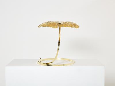 Tommaso Barbi Tommaso Barbi for Bottega Gadda Rhubarb brass table lamp 1970s