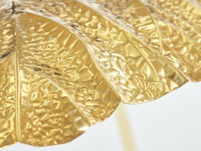 Tommaso Barbi Tommaso Barbi for Bottega Gadda Rhubarb brass table lamp 1970s