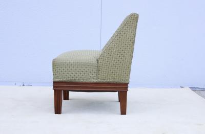Tommi Parzinger 1940s Tommi Parzinger Mahogany Slipper Chair