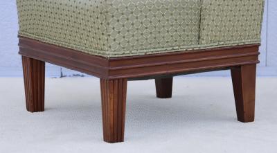 Tommi Parzinger 1940s Tommi Parzinger Mahogany Slipper Chair