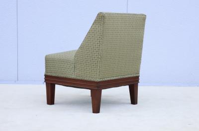 Tommi Parzinger 1940s Tommi Parzinger Mahogany Slipper Chair