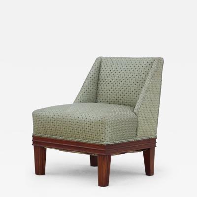 Tommi Parzinger 1940s Tommi Parzinger Mahogany Slipper Chair