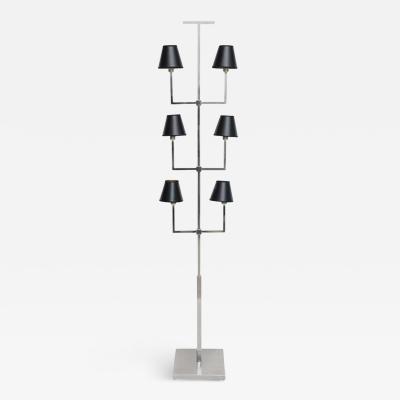 Tommi Parzinger American Modern Chrome Six Light Floor Lamp Tommi Parzinger 1960s
