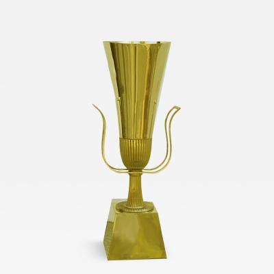 Tommi Parzinger Brass Table Top Torchiere by Tommi Parzinger