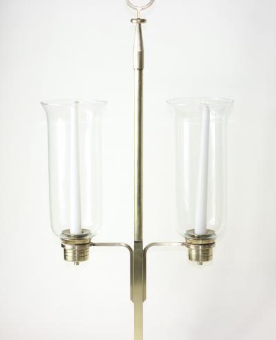 Tommi Parzinger Double Hurricane Candle Lamp by Tommi Parzinger 1955 United States