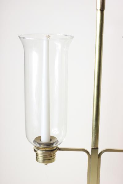 Tommi Parzinger Double Hurricane Candle Lamp by Tommi Parzinger 1955 United States