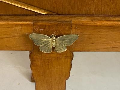 Tommi Parzinger EXCEPTIONAL MID CENTURY BRASS BUTTERFLIES SIDEBOARD