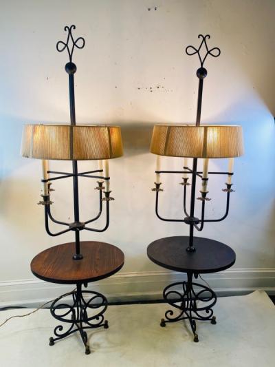 Tommi Parzinger EXTRAORDINARY PAIR OF TOMMI PARZINGER FLOOR LAMPS