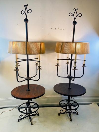 Tommi Parzinger EXTRAORDINARY PAIR OF TOMMI PARZINGER FLOOR LAMPS