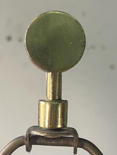 Tommi Parzinger MID CENTURY BRASS AND CERAMIC LAMP IN THE MANNER OF TOMMI PARZINGER