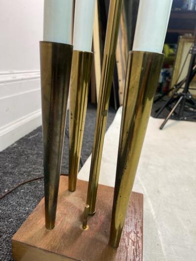 Tommi Parzinger MID CENTURY MODERNIST BRASS LAMPS IN THE MANNER OF TOMMI PARZINGER