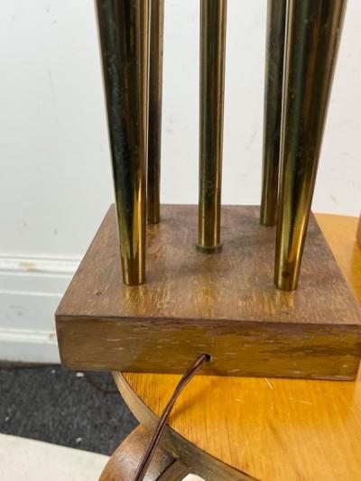 Tommi Parzinger MID CENTURY MODERNIST BRASS LAMPS IN THE MANNER OF TOMMI PARZINGER