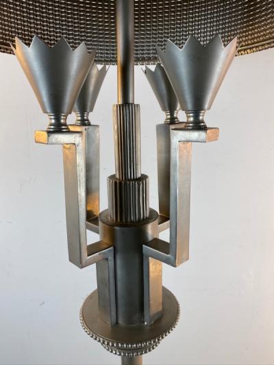 Tommi Parzinger MONUMENTAL ART DECO REVIVAL FLOOR LAMP IN THE MANNER OF TOMMI PARZINGER