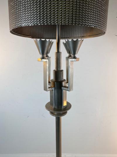 Tommi Parzinger MONUMENTAL ART DECO REVIVAL FLOOR LAMP IN THE MANNER OF TOMMI PARZINGER