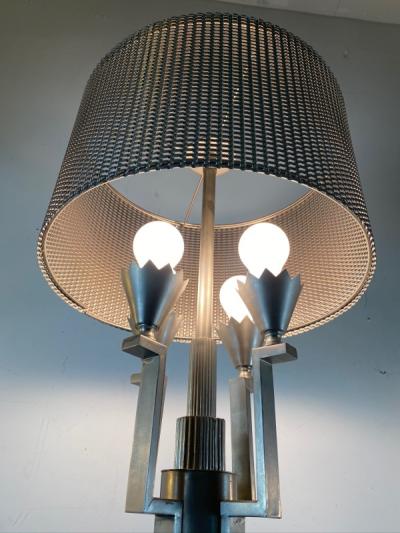 Tommi Parzinger MONUMENTAL ART DECO REVIVAL FLOOR LAMP IN THE MANNER OF TOMMI PARZINGER
