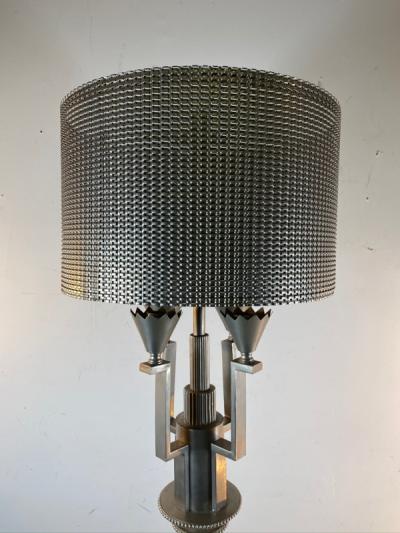 Tommi Parzinger MONUMENTAL ART DECO REVIVAL FLOOR LAMP IN THE MANNER OF TOMMI PARZINGER
