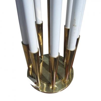 Tommi Parzinger Midcentury Pair of Candle Table Lamps for Stiffel