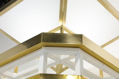 Tommi Parzinger Monumental Brass and Metal Torchieres