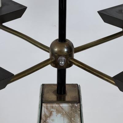 Tommi Parzinger Monumental Mid Century Obelisk Candelabra Lamp in the Style of Tommi Parzinger