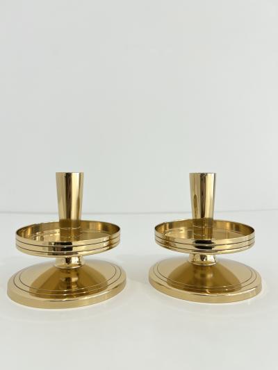 Tommi Parzinger PAIR OF TOMMI PARZINGER CANDLE HOLDERS