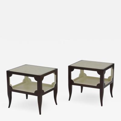 Tommi Parzinger Pair Tommi Parzinger Originals Tables w Onyx Tops