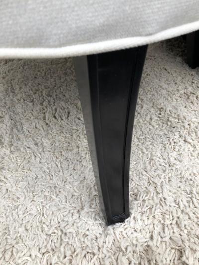 Tommi Parzinger Pair of Tommi Parzinger Petite Slipper Chairs Club Arm Chairs