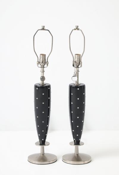Tommi Parzinger Parzinger Style Rhinestone Studded Lamps