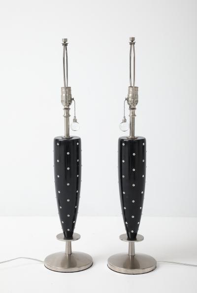 Tommi Parzinger Parzinger Style Rhinestone Studded Lamps