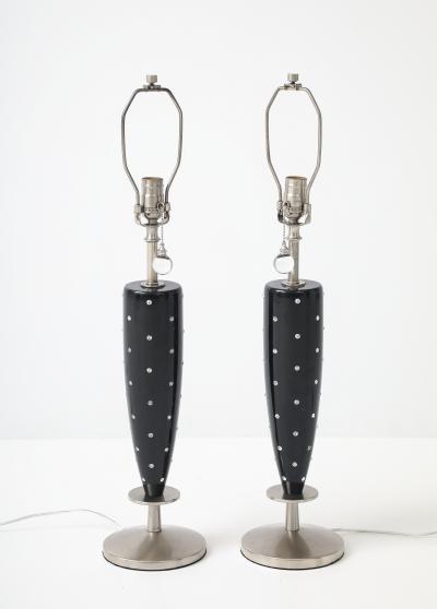 Tommi Parzinger Parzinger Style Rhinestone Studded Lamps