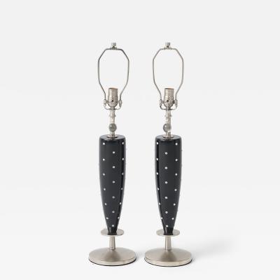 Tommi Parzinger Parzinger Style Rhinestone Studded Lamps