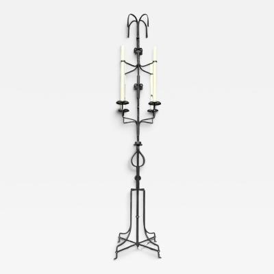 Tommi Parzinger RARE MID CENTURY SCULPTED IRON FLOOR LAMP BY TOMMI PARZINGER