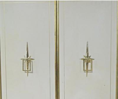 Tommi Parzinger STUNNING MID CENTURY MODERNIST BAR CABINET IN THE MANNER OF TOMMI PARZINGER