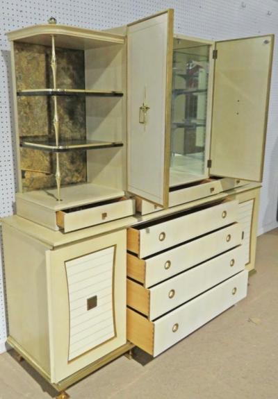 Tommi Parzinger STUNNING MID CENTURY MODERNIST BAR CABINET IN THE MANNER OF TOMMI PARZINGER