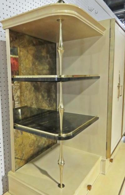 Tommi Parzinger STUNNING MID CENTURY MODERNIST BAR CABINET IN THE MANNER OF TOMMI PARZINGER