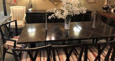 Tommi Parzinger Set of Ten Tommi Parzinger Attributed Dining Room Chairs