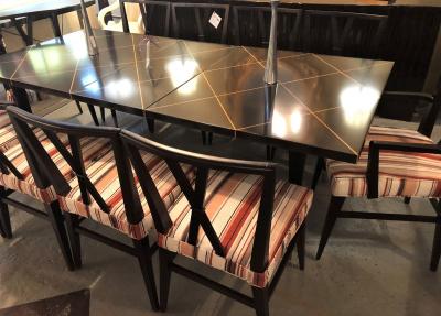 Tommi Parzinger Set of Ten Tommi Parzinger Attributed Dining Room Chairs