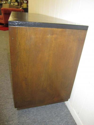 Tommi Parzinger Stunning Pair of Parzinger Style Brass Studded Petite Credenza Mid Century