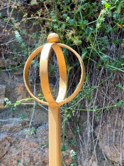 Tommi Parzinger TOMMI PARZINGER GILT METAL AND MARBLE FLOOR LAMP