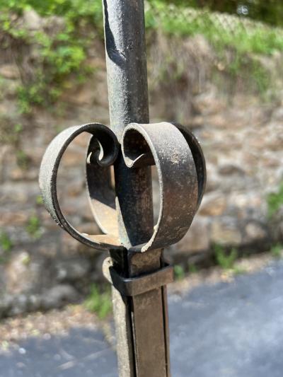 Tommi Parzinger TOMMI PARZINGER SCROLLED BLACK IRON FLOOR LAMP