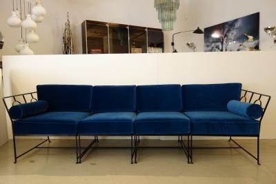 Tommi Parzinger Tommi Parzinger American Modern Sectional Sofa by Salterini