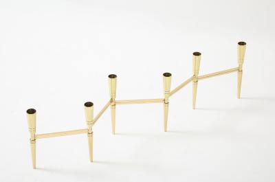 Tommi Parzinger Tommi Parzinger Brass Expandable Candelabra
