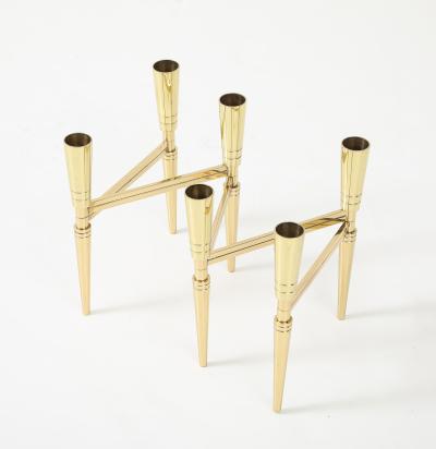 Tommi Parzinger Tommi Parzinger Brass Expandable Candelabra