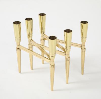 Tommi Parzinger Tommi Parzinger Brass Expandable Candelabra