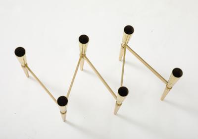 Tommi Parzinger Tommi Parzinger Brass Expandable Candelabra
